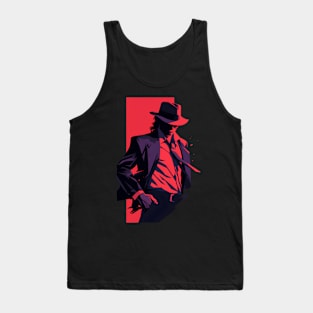 Music Icon - Red and Black - Pop Music Tank Top